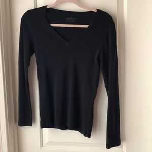 J. Crew basic long sleeve t-shirt.  v neck